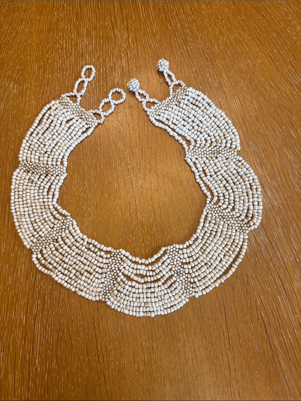 Vintages beaded collar necklace